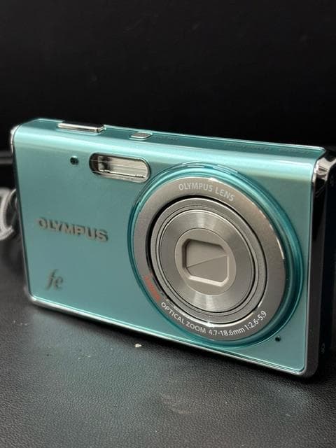 OLYMPUS FE デジタルカメラFE-4020 ライトブルー - メルカリ