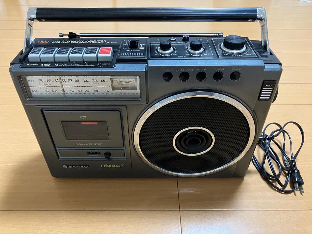 サンヨー ラジオカセットレコーダー MR6200 RECコアキシャル20ラジカセ