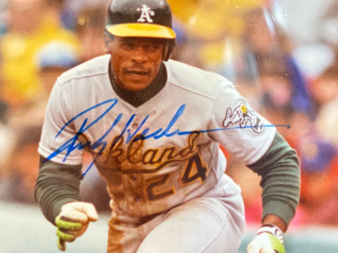 故 リッキー・ヘンダーソン 直筆サイン写真