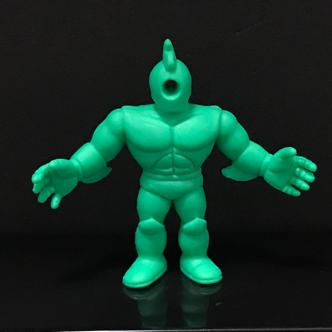 キン消し パート21 ニューブラックホール 緑色 当時物 キン肉マン