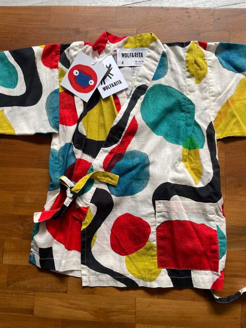 WOLF&RITA カラフル甚平 4 (104-110cm)