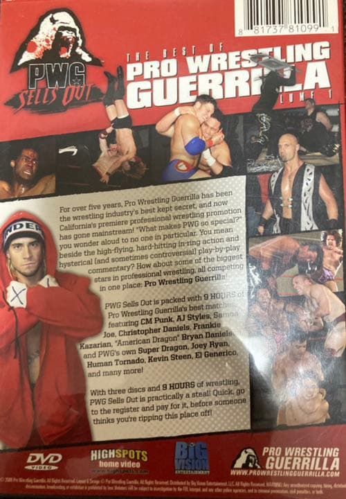 プロレスリング・ゲリラPWG DVD3枚組Sells Out Volume 1 - メルカリ
