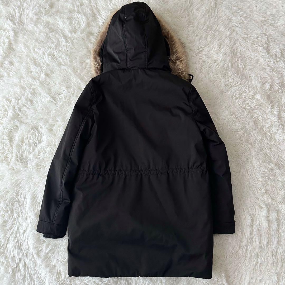 美品】ZARA trf モッズコート ボア ブラック ファー付き Sサイズ