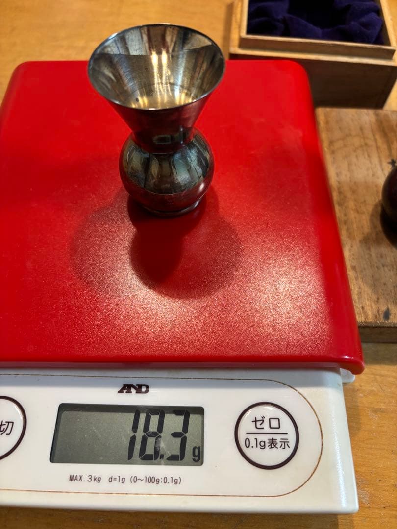 和光 SILVER950 銀 楊枝入れ3つセット