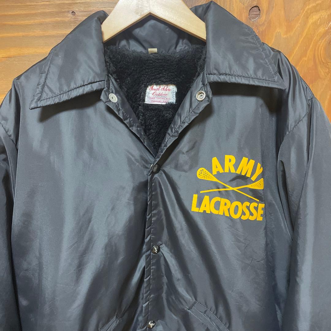 90s USA製 黒 コーチジャケット army 裏ボア