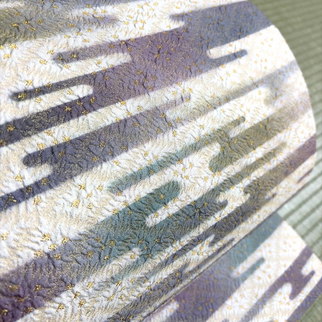 専用ページ　正絹　全通袋帯《かすみ模様》