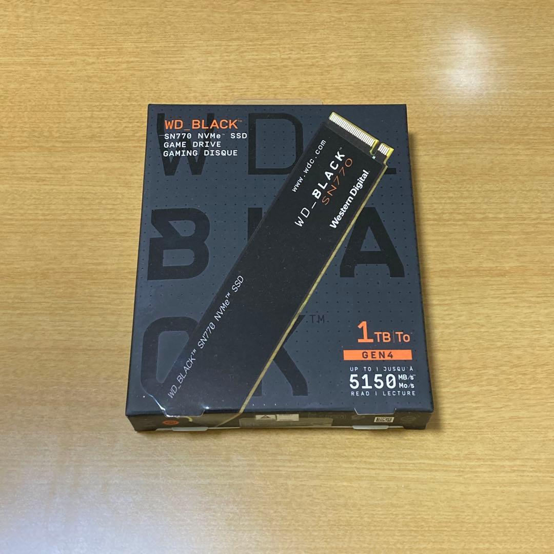 内蔵型SSD WD_BLACK SN770 1TB NVMe SSD WD_BLACK SN770 NVMe™ SSD | Sandisk