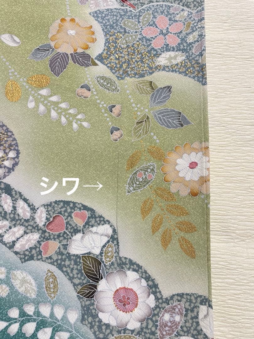 訪問着フルセット 辻ヶ花 絞り 金彩 正絹 鳳凰 唐織 丹後ちりめん