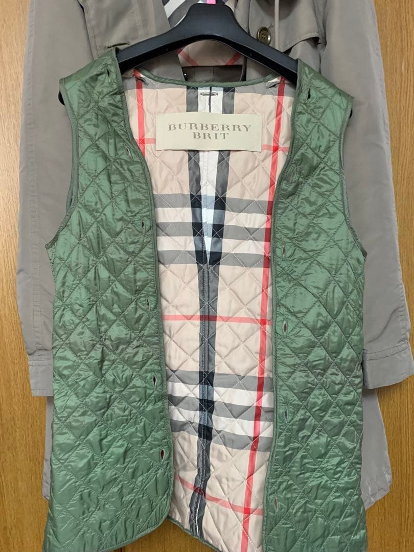 Burberry Brit バーバリー モッズコート 玉虫色 訳あり