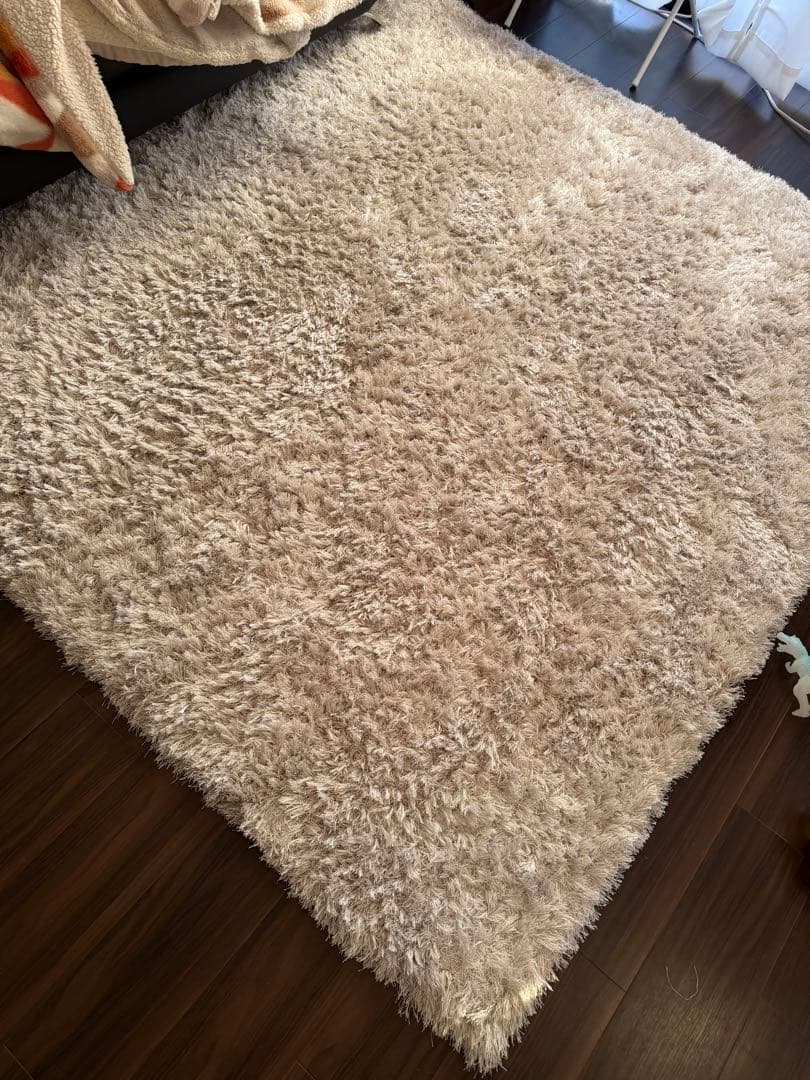 フランフランNUVOKASTE ラグL シルバー カーペット200×200 - メルカリ