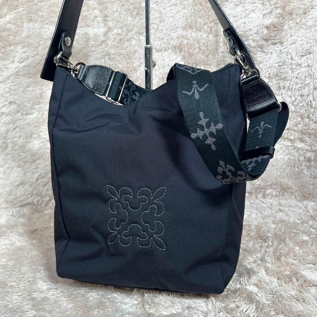 極美品　ラシット 《WEB限定》コーデュラナイロン　2WAYミニトート　ブラック