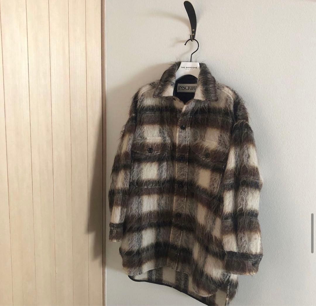 INSCRIRE シャギーチェックオーバーシャツ - メルカリ