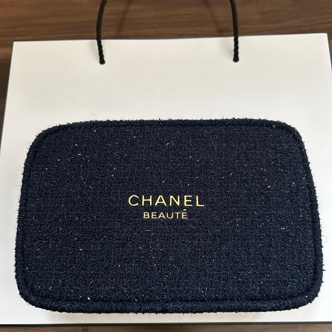 CHANEL シャネル 2025 クリスマスコフレ ネイビー ポーチ 新品未使用