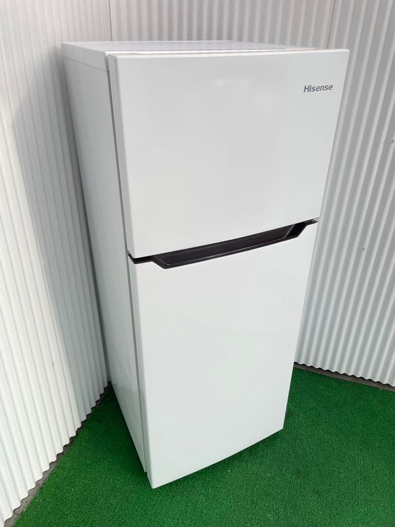 934 ハイセンス おしゃれホワイト2ドア冷蔵庫 トップフリーザー スリム
