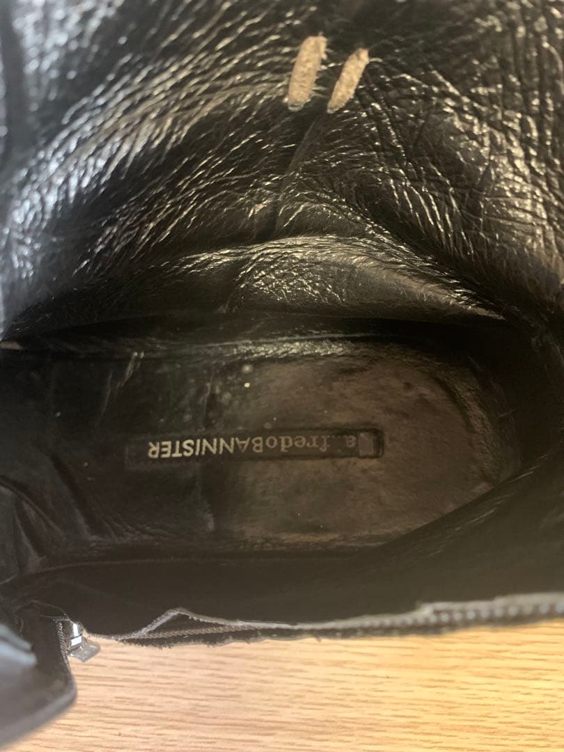 RT 111297専用alfredoBANNISTERレザーブーツ ブラック - メルカリ