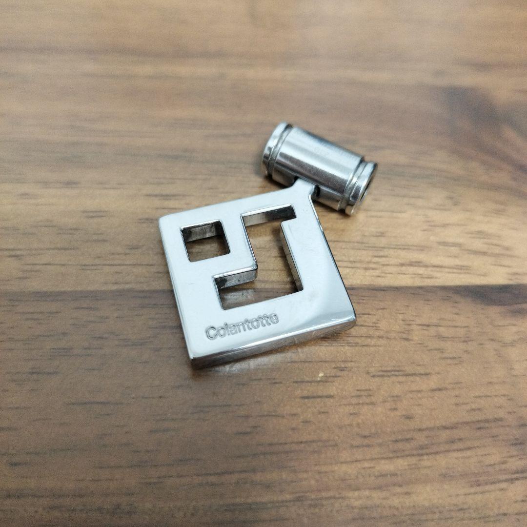 コラントッテ 磁気 ネックレス トップ シルバー レッド - メルカリ