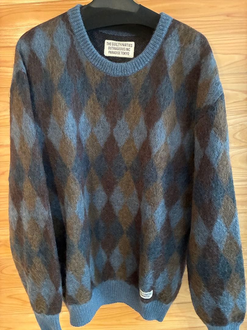 WACKOMARIA ダイヤモンド アーガイル モヘアセーター　名作 WACKOMARIA ダイヤモンド アーガイル モヘアセーター 名作 - メルカリ