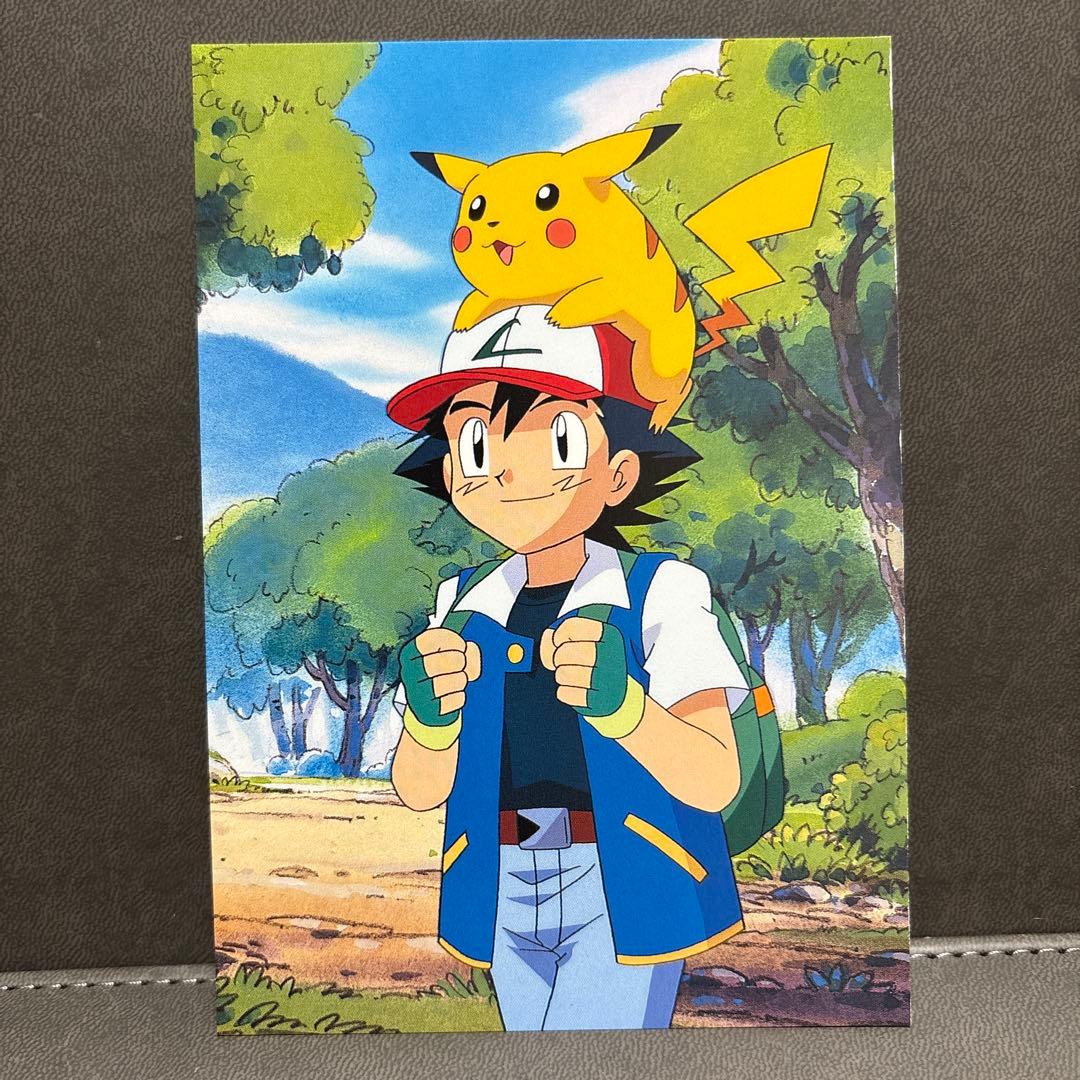 ポケモン てれびくん 赤 ポストカード サトシ ピカチュウ ---2 - メルカリ