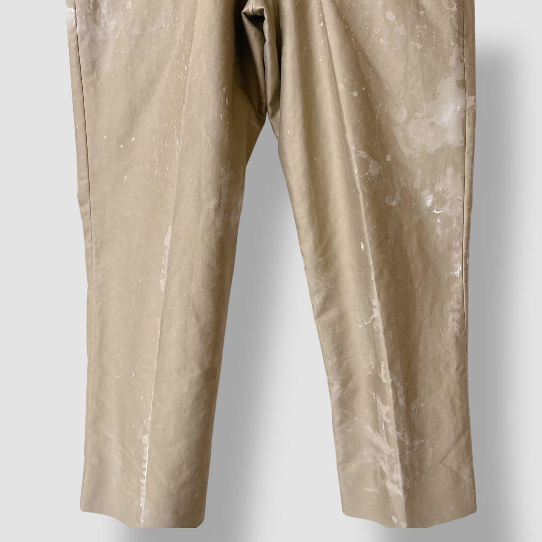 NEAT ニート オーバーオール ペイント加工 白ペンキ サロペット ベージュ