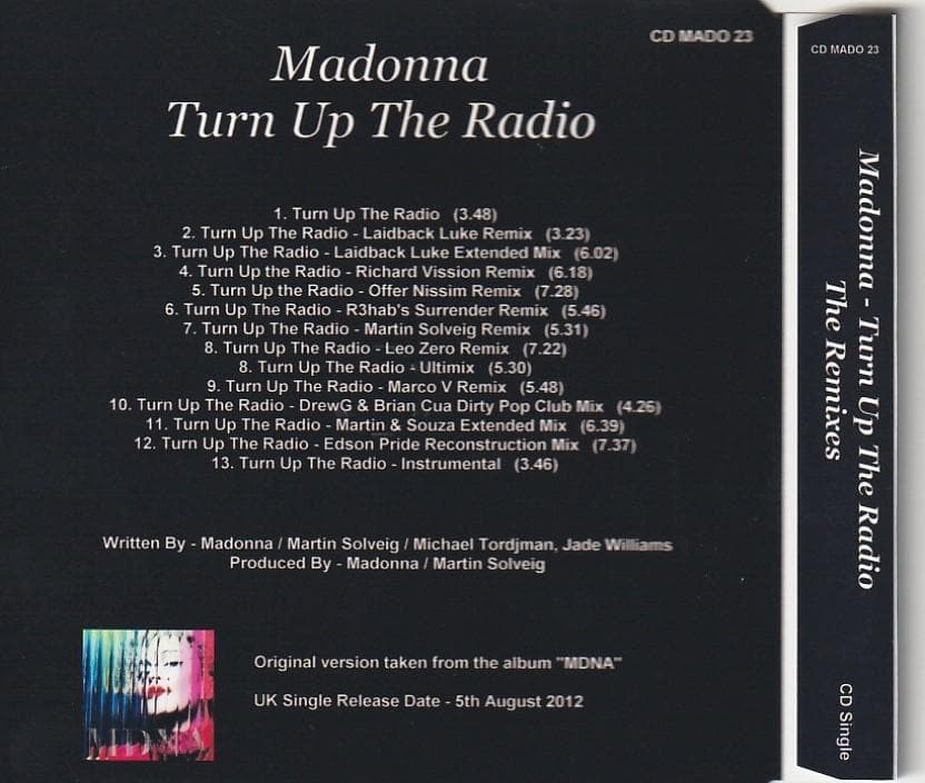 MADONNA Turn Up The Radio REMIXES 貴重 CD