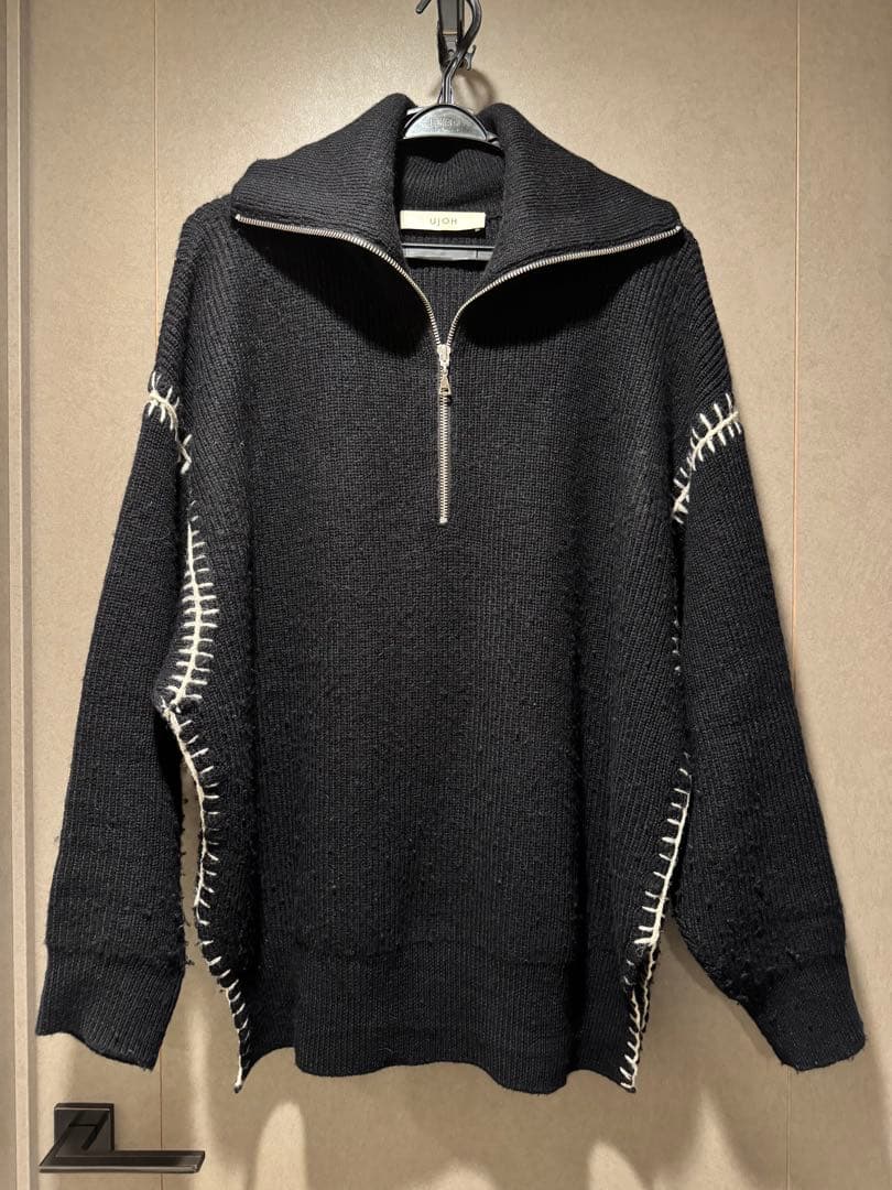 Ujoh ハーフジップニット UJOH HOMME/ウジョー】ZIP High Neck Knit