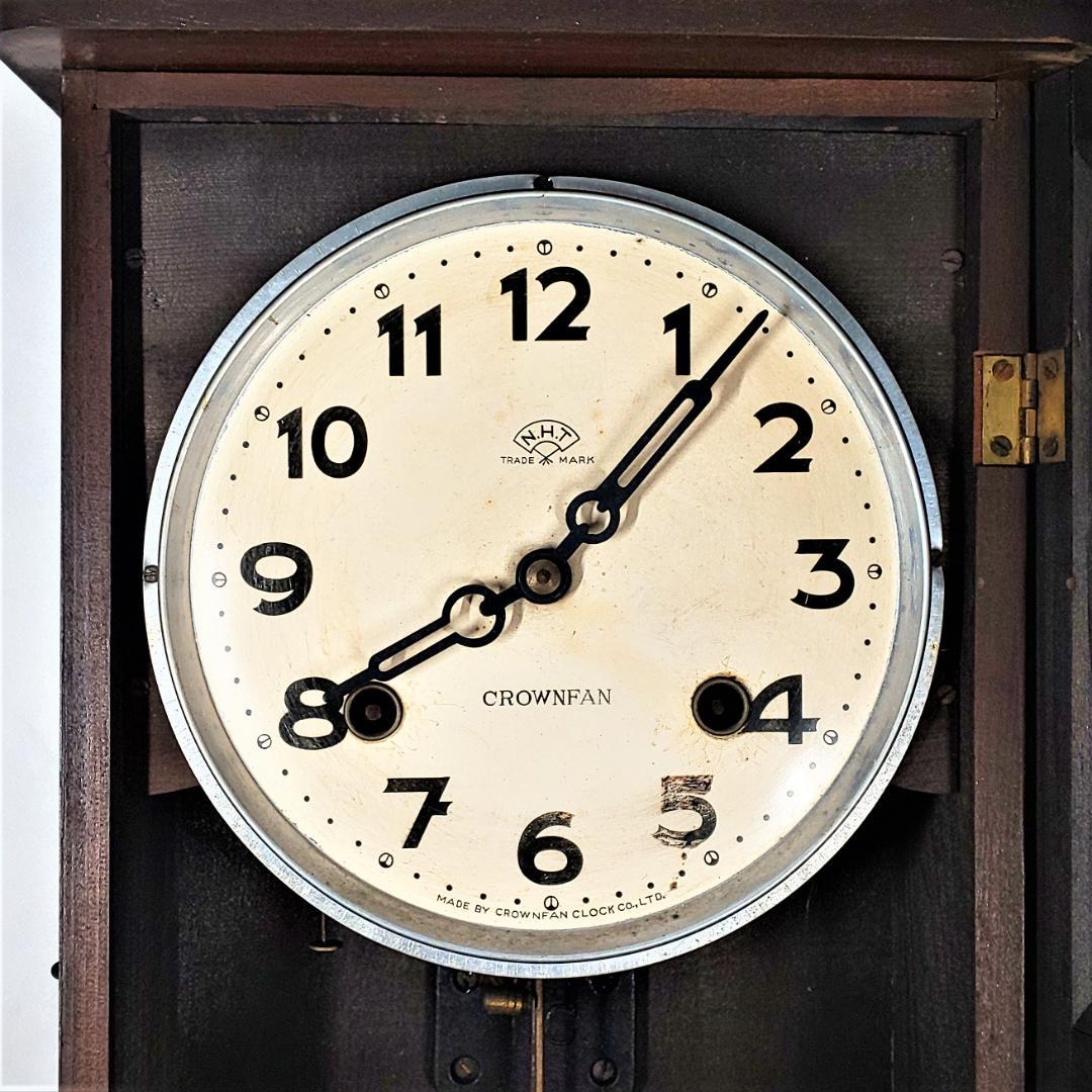 ジャンク品】ゼンマイ式 振り子式掛け時計 NHT TRADE MARK - メルカリ
