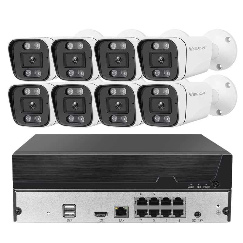 NVR POE防犯カメラ8台セット初期不良交換保証「NVR-VST-POE8」 NVR POE防犯カメラ8台セット初期不良交換保証「NVR-VST-POE8」 | Pro