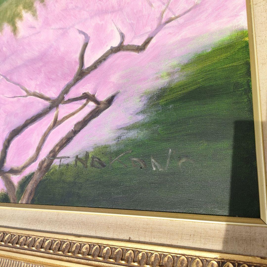 中野達三 甲斐路桃源郷 F50号 額装込み 大判絵画 - メルカリ