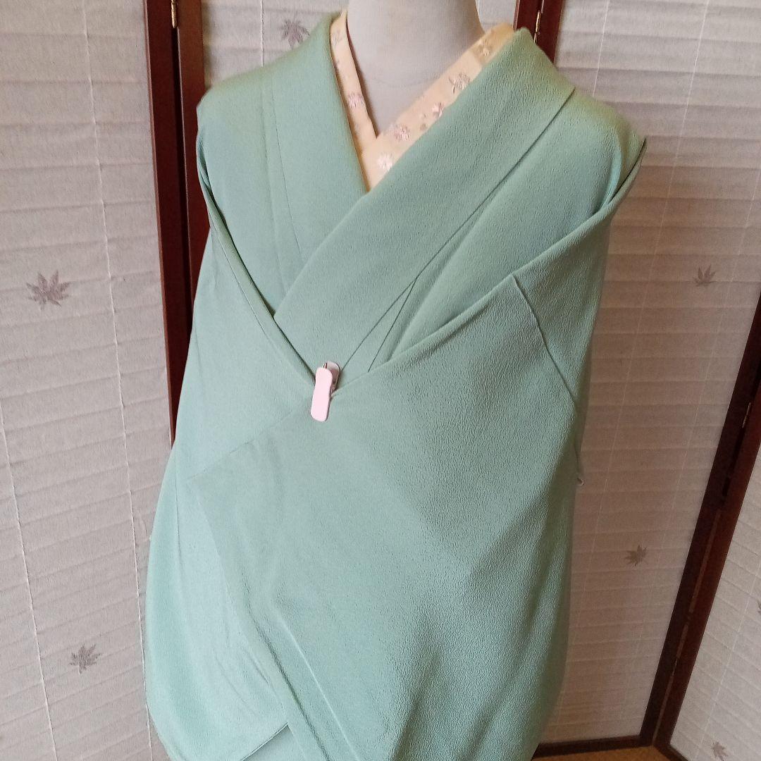 yuYu4619美品　珍しく家紋なしの色無地　知的美人は色無地選ぶ