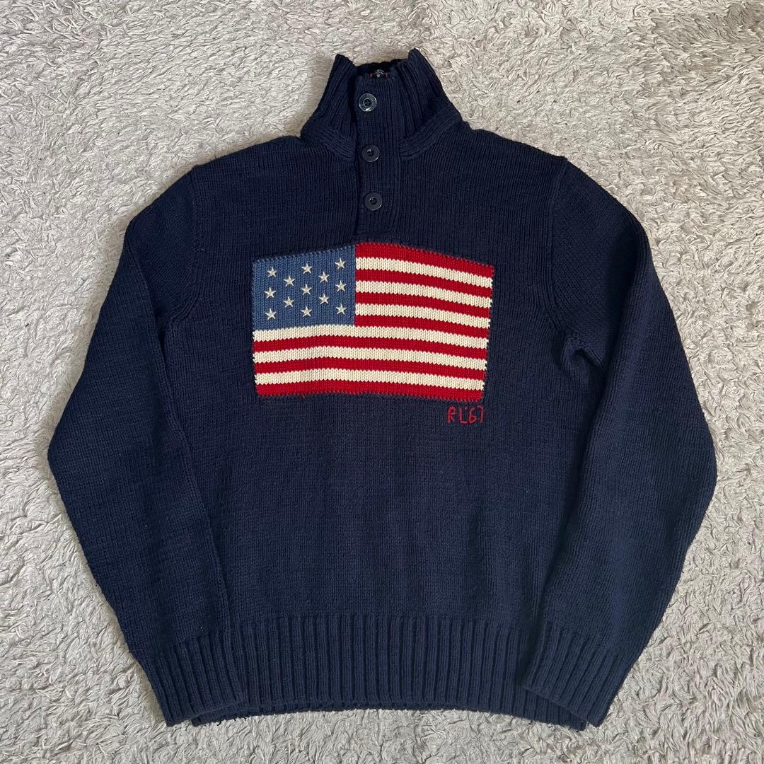 ラルフローレン/星条旗ニット/木村拓哉着用 - メルカリ