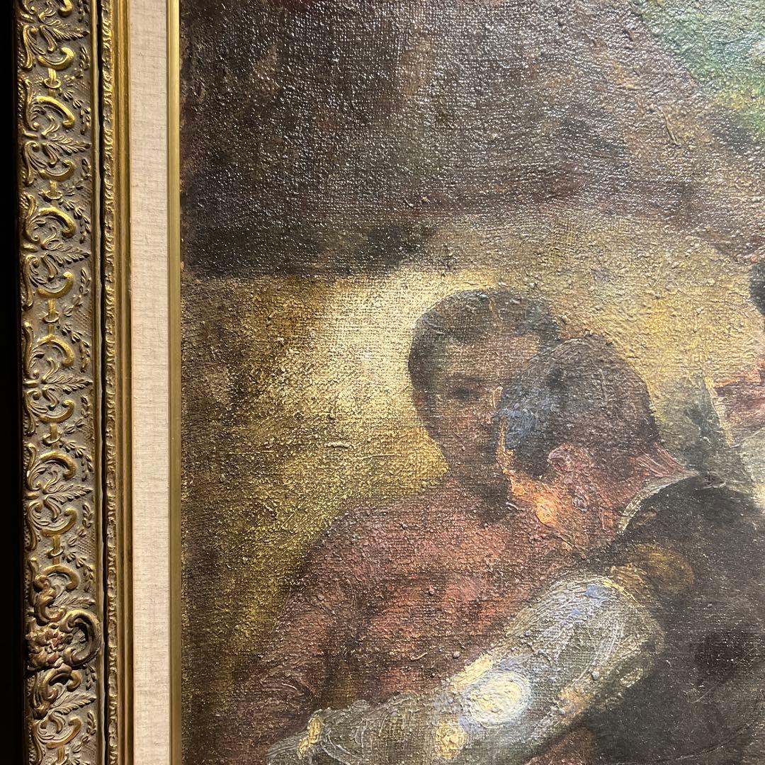 大作　油彩画　【舞踏会】　肉質画