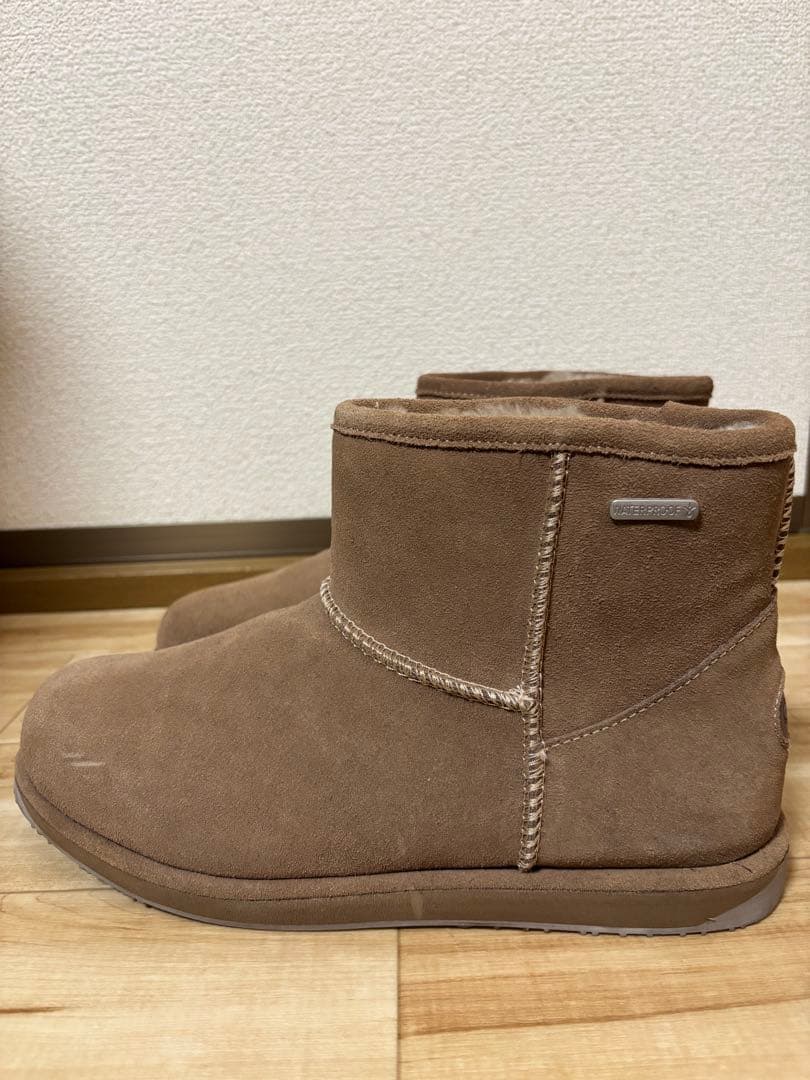 emu エミュー ムートンブーツ ショートブーツ 防寒 メンズ 27㎝ ブラウン