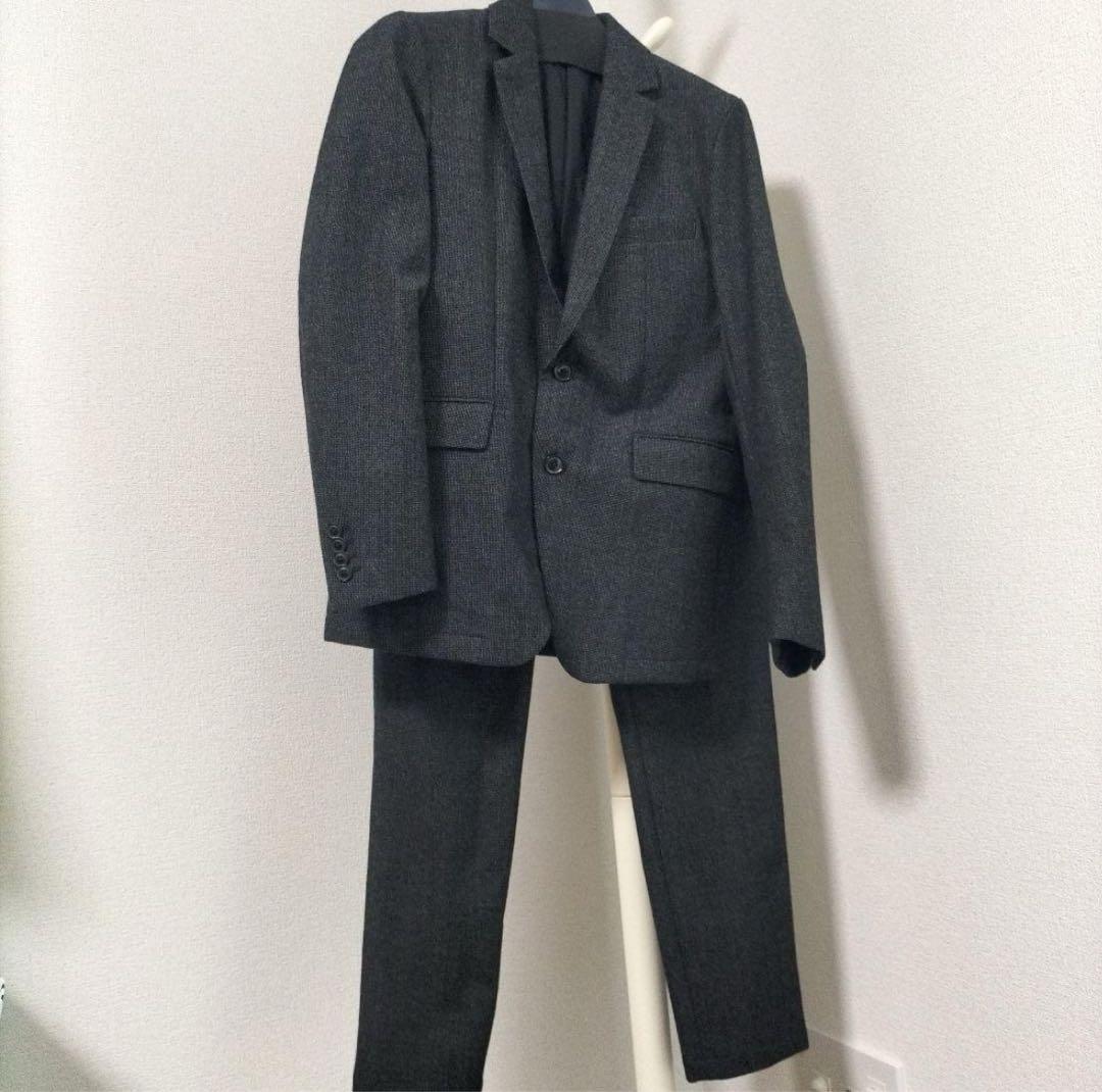 ジュンハシモト ナノライブラリー グレー ウール混紡 シングルブレスト