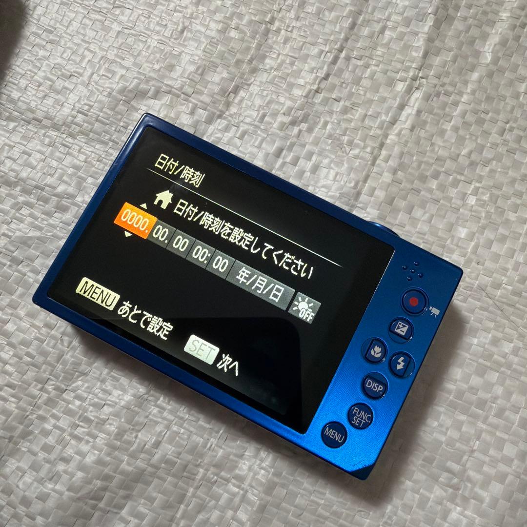 Canon IXY3 青色 デジタルカメラ 充電器付き microSD8G付き - デジタル
