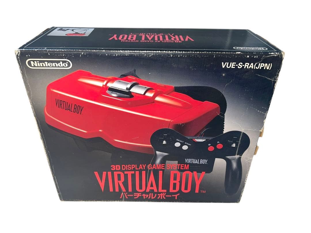 ニンテンドー　バーチャルボーイ　箱説あり　動作品 宅配買取】飛び出す赤い衝撃！ 任天堂『バーチャルボーイ』の箱付き