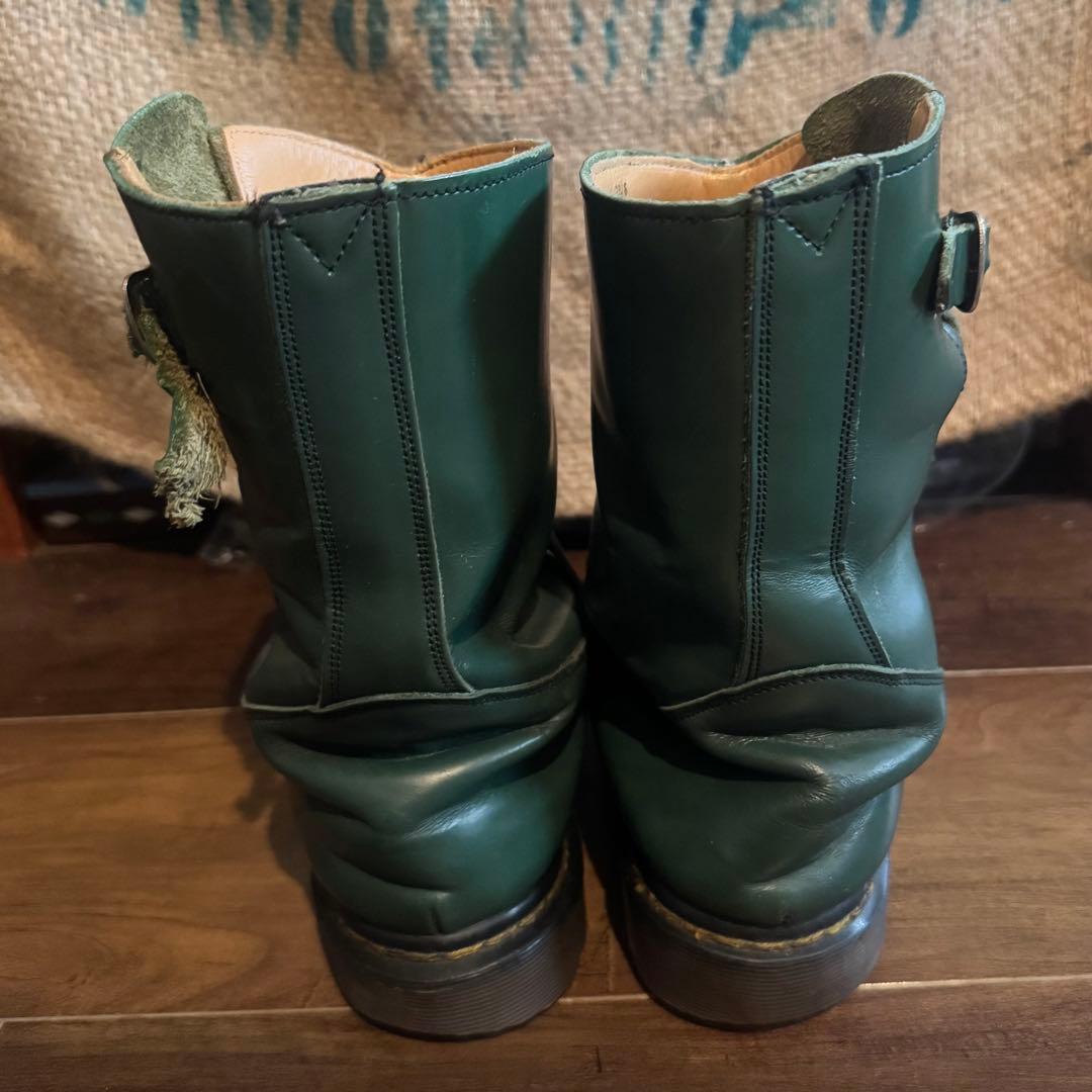 イングランド製 ドクターマーチン エンジニアブーツ緑 UK5 希少 - メルカリ