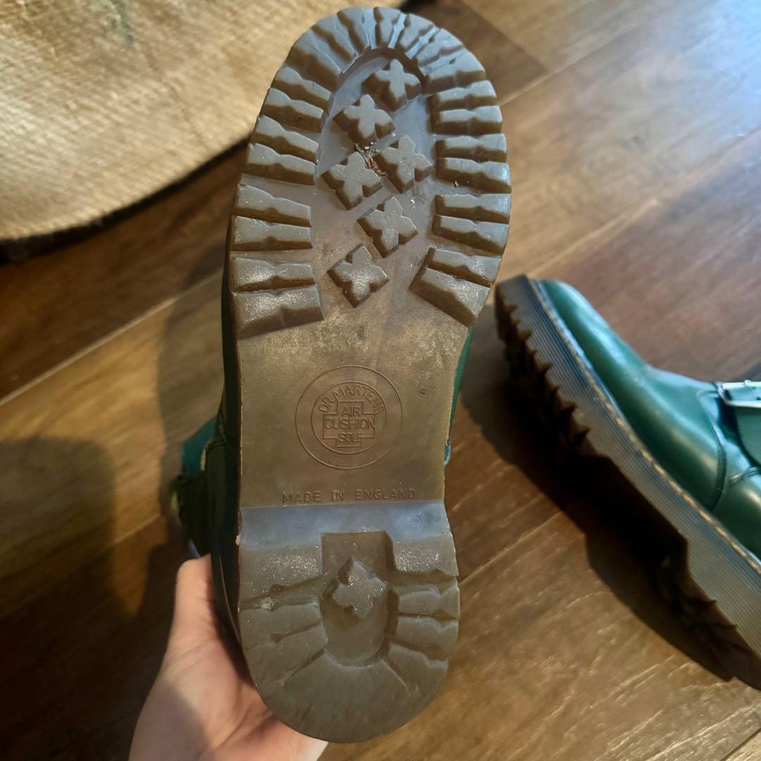 イングランド製 ドクターマーチン エンジニアブーツ緑 UK5 希少 - メルカリ