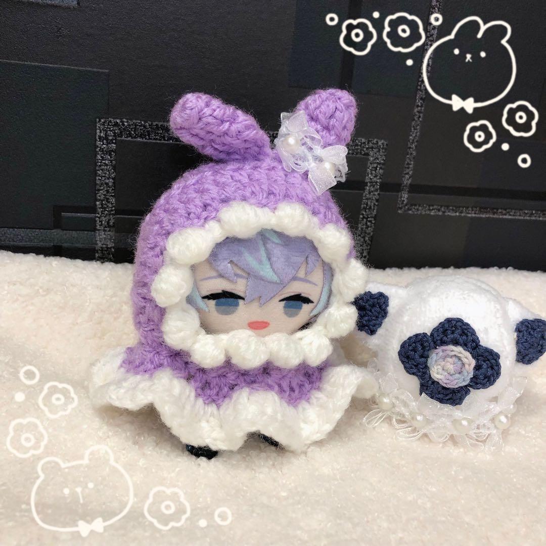 うさみみフリル パープル ♡にじぱぺっと ぬい服 ぱぺ服 - メルカリ