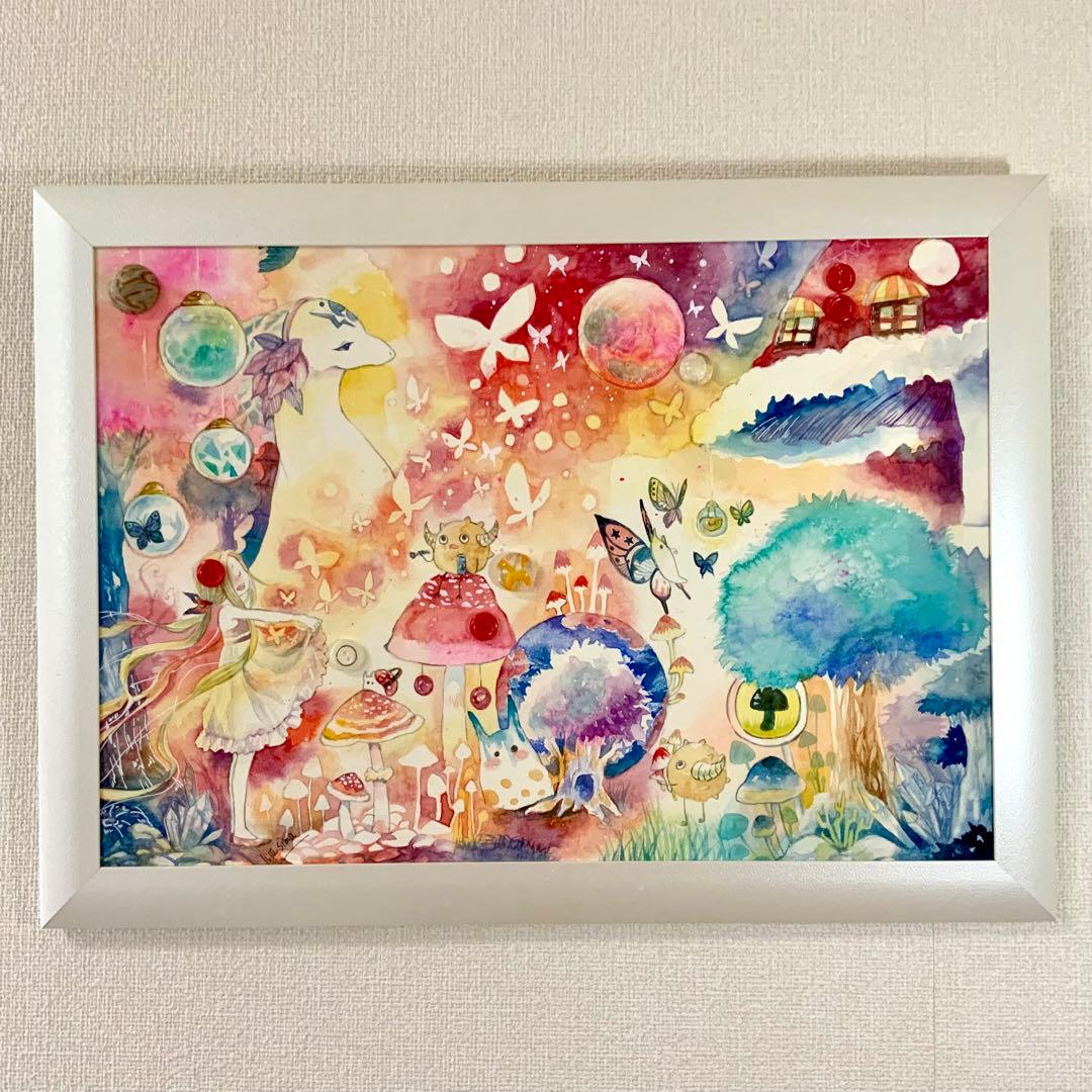 手描きイラスト 水彩画 オリジナルイラスト ファンタジー 原画 - メルカリ