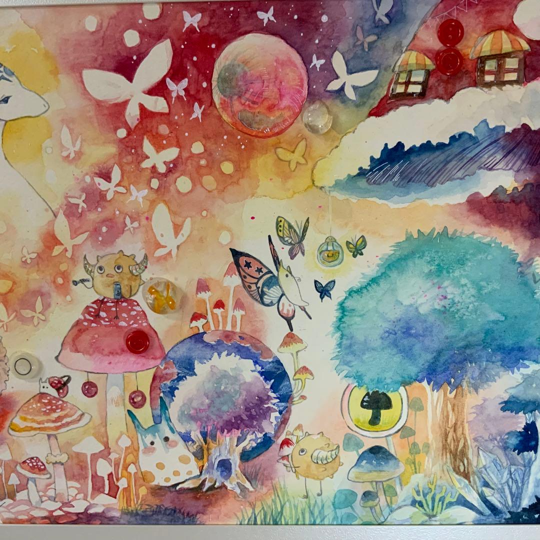 手描きイラスト 水彩画 オリジナルイラスト ファンタジー 原画 - メルカリ