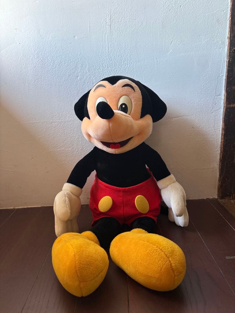 tokyo disney land 公式 ミッキーマウス ぬいぐるみ 日本製