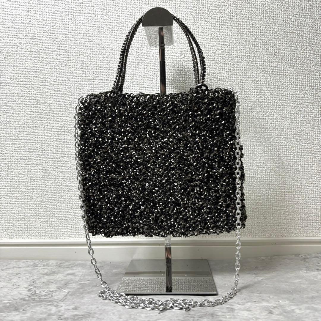 美品✨ANTEPRIMA ミディアム ブラック チェーン 2way ショルダー