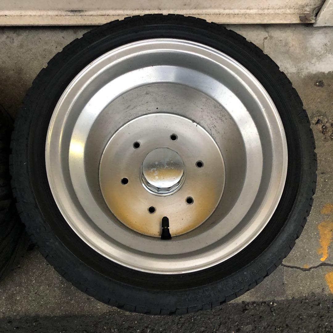 送料込み☆HONDA2サイクルジャイロリアワイドホイール6穴ポン付け偏平