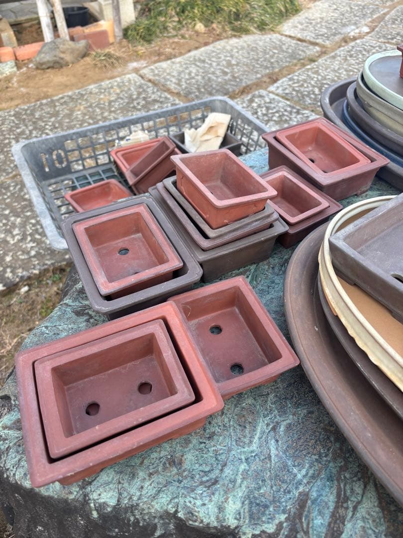 陶器製盆栽鉢セット多数(大小200点以上) ※引き取り限定 まとめ売り