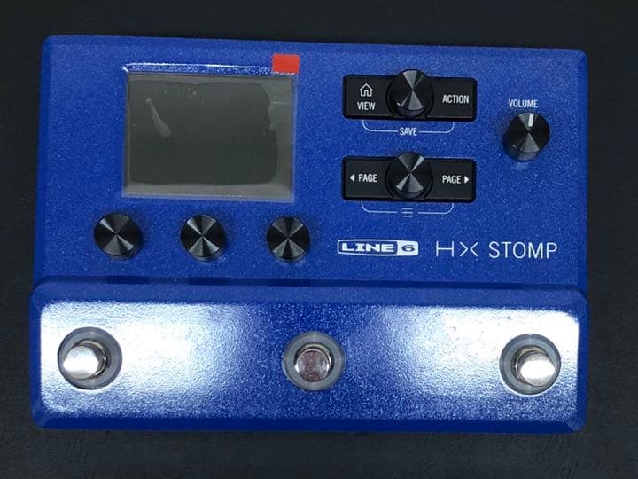 ギター Line6 HX Stomp BLUE ED Line 6 HX Stomp Limited-Edition Multi-Effects Pedal Lightning Blue