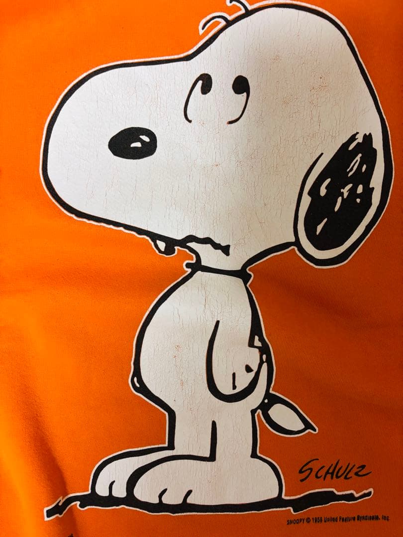 90s スヌーピー スウェット ヴィンテージ ARTEX オレンジ USA製