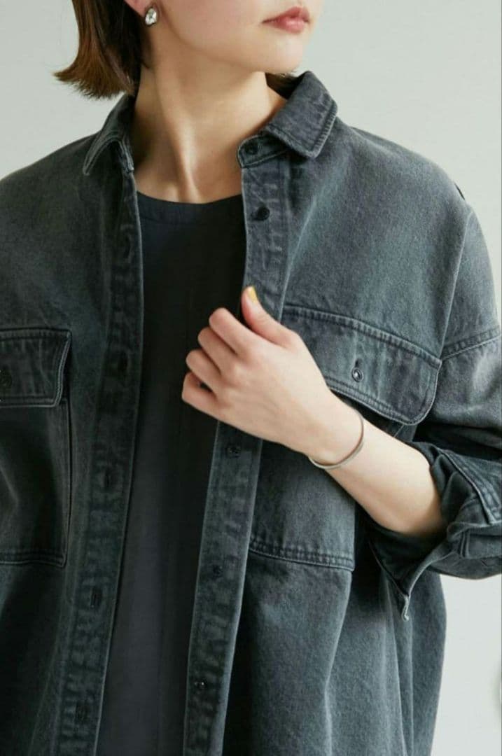 ガリャルダガランテ デニムオーバーシャツ ブラック - メルカリ