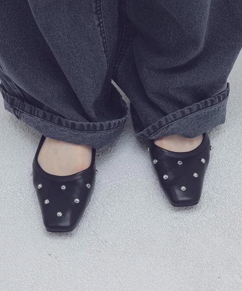 新品 本革 ツルバイマリコオイカワ Millenia フラットシューズ