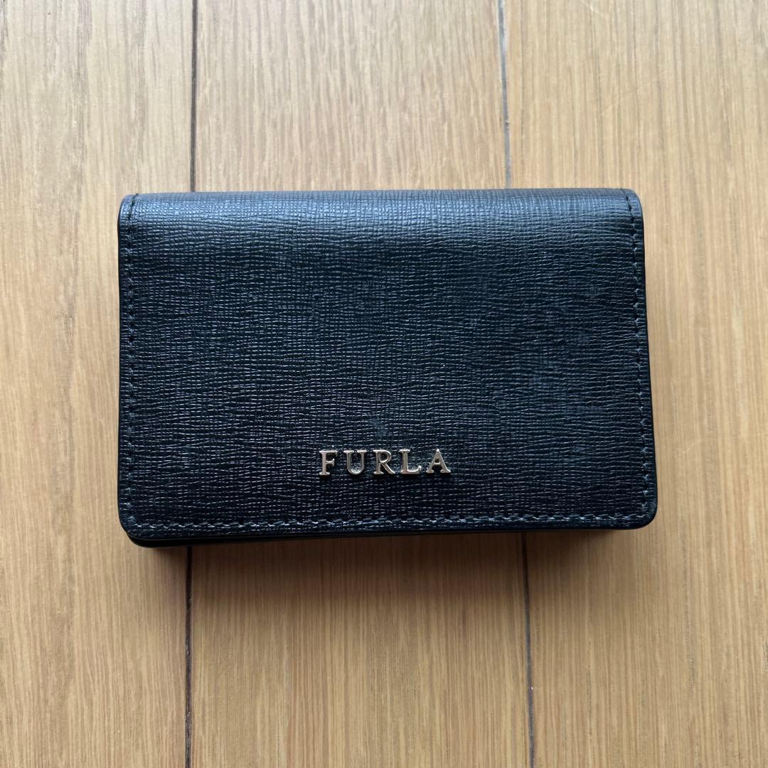 FURLA 黒 名刺入れ - メルカリ