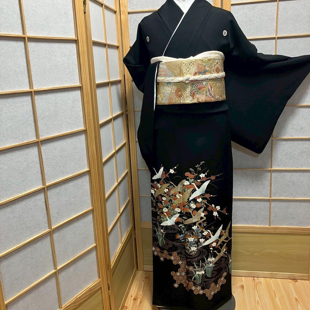 最高級本加賀友禅手書き技術者西川健一作品 本金箔高級袋帯23点完全